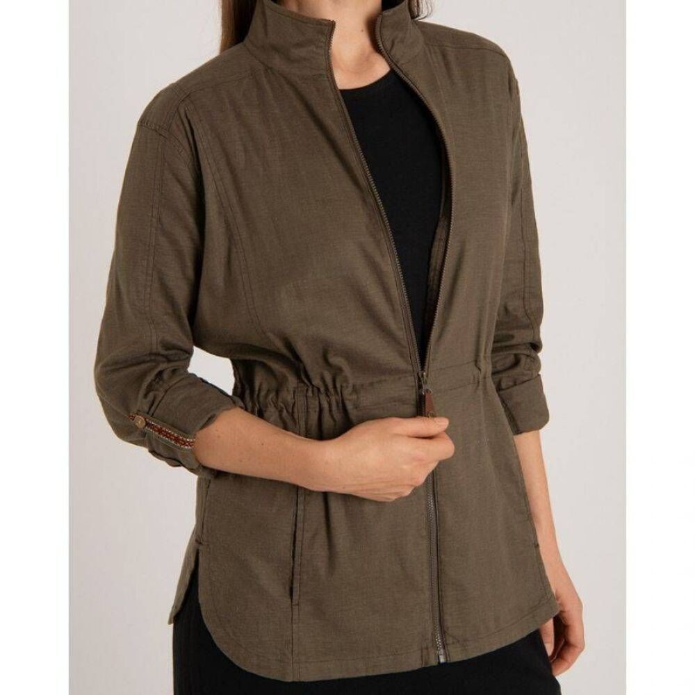 Sherpa Adventure Gear Kiran Hemp Blend Military Green Jacket